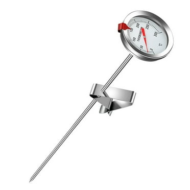Stainless Steel Deep Fryer Thermometer with Clip for Accurate Oil Temperature Measurement