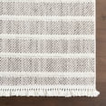 thumbnail image 4 of nuLOOM Lucretia Striped Tassels Area Rug, 5' x 8', Lucretia Ivory, 4 of 9