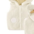 thumbnail image 4 of CPNG Toddler Baby Girl Boy Vest Faux Fleece Zip up Cute Soft Comfy Waistcoat Sleeveless Outerwear Animal Hoodie Jacket Fall Winter Clothes, 4 of 5