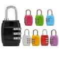 thumbnail image 4 of Candado de combinación de tres dígitos para equipaje, mochila, armario de gimnasio, cajón, diario, cerradura pequeña, cerradura de combinación de aleación de zinc, 4 of 6