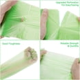 thumbnail image 4 of 5 Gallon Biodegradable Garbage Bags -  100 Count Unscented Compostable Trash Leakproof & Resistant Wastebasket Liners Fit For Kitchen Pet Or Diaper Pail 5 Rolls Clear Green, 4 of 7