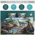 thumbnail image 6 of Duvet Cover Queen Size Jurassic Dinosaur 3 Pcs Duvet Cover Set Bedding Sets Queen Soft Breathable, 6 of 6