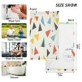 thumbnail image 6 of Yayeee 100% Cotton Hand Towels for Bathroom 16" x 28" Soft Absorbent Kitchen Towel, Beige Triangles, 6 of 7