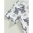 thumbnail image 6 of TSEXIEFOOFU Infant Baby Girls Boys Romper Cow Head Print Short Sleeve Crew Neck Jumpsuits Summer Newborn Bodysuits, 6 of 8