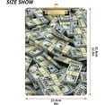thumbnail image 2 of FMSHPON Dollar Bills Money Pattern Clipboard Hardboard Wood Nursing Clip Board and Pull for Standard A4 Letter 13x9 inches, 2 of 7