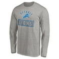 thumbnail image 2 of Men's Heather Gray Detroit Lions Team Arch Knockout Long Sleeve T-Shirt, 2 of 3