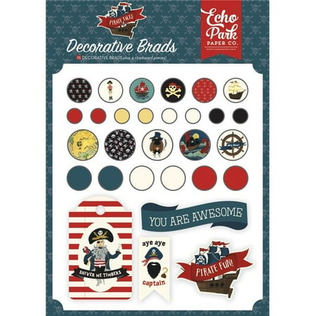 - Echo Park Paper TA176020 Decorative - Pirate Tales Brads