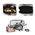 thumbnail image 4 of Iauyy 3 Piece Large Portable Hanging Toiletry Bags for Travel,Foldable Makeup Organizer with Multiple Compartments for Men&Women，Use Only Black and Gray, 4 of 9