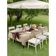 thumbnail image 4 of Outdoor Tablecloth with Umbrella Hole for Patio/Picnic/Party/Camping, Western Star Brown Waterproof Table Cloth Rectangle Table Cover Washable, Farmhouse Berry Botanical Vintage (60"x 102"), 4 of 9