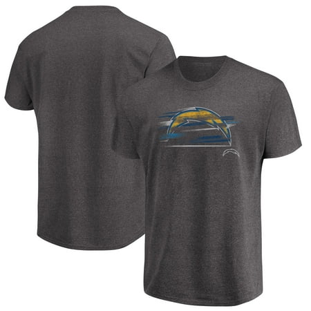 Charger Charcoal - Los Angeles Chargers Majestic Big & Tall Fierce Intensity T-Shirt - Heathered Charcoal