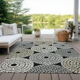 thumbnail image 6 of Addison Rugs Chantille Indoor/Outdoor Transitional Circles Black Washable Rectangle Rug, 9' x 12', 6 of 6
