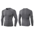 thumbnail image 3 of Camisetas 3pcs Camisetas de Compresión de Manga Larga Atlética para Hombres Camiseta de Abrenamiento Seco Rápido Que Corría Tops, 3 of 7
