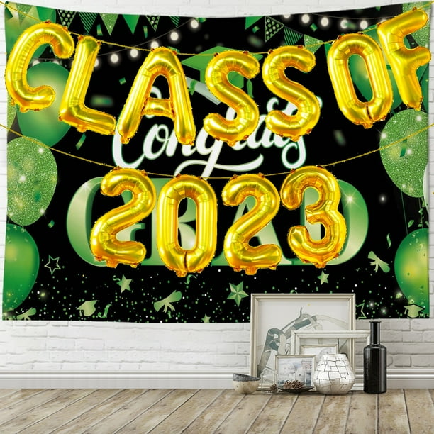 Class Of 2023 Graduation Backdrop With 2023 Balloons Backdrop Ribbon Grad Celebration Party 8564