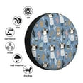 thumbnail image 4 of Sikiie Llamas And Cactus PVC Leather Spare Tire Wheel Cover Spare Tire Cover, for Car Truck SUV Camper Trailer Universal Fit(14-17in)-17 inch, 4 of 6