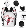 thumbnail image 3 of Hazbin Hotel Schoolbag Daypack Lightweight Backpacks School Bookbag Unisex Casual Rucksack for Outdoor, 3 of 8