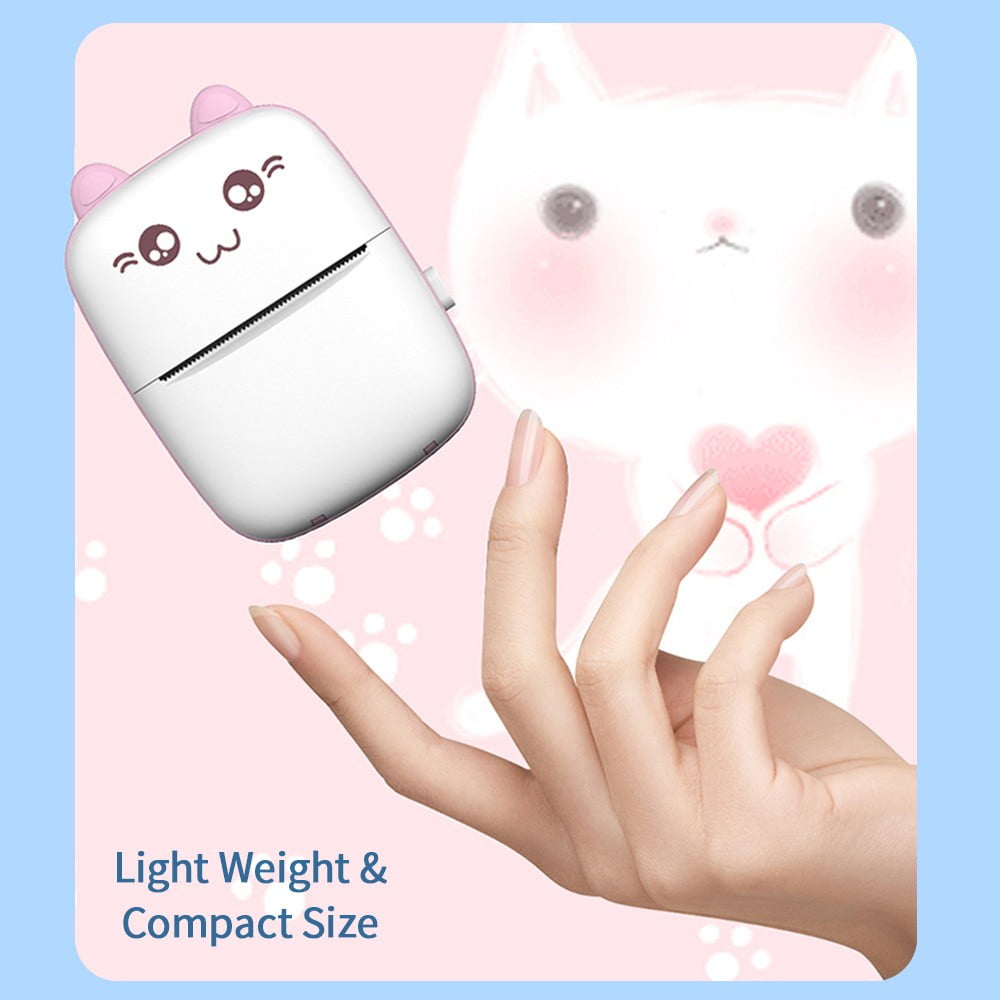 INI Portable Thermal Printer Wireless Label Memo Machine 200dpi Inkless Pocket