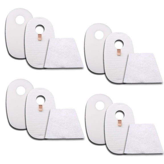 ESC ® 4 Set Foam & Felt Filter Replacement for Shark SharkDeluxe Professional / TruePet HV319QBK, HV319QBL, HV319QR HV320 HV320C HV322QGN, HV320REF, HV320W HV321, HV322 1080FTV320 and 1084FTV320