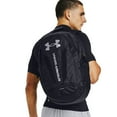 thumbnail image 3 of Under Armour Hustle Backpack, Black (001)/Silver, One Size Fits All, 3 of 5