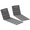 Grey, variant on Favory Outdoor Lounge Chair Cushion Set of 2 Foldable Patio Chaise Lounge Cushion Set, Fade Resistant for Lawn Pool,80" x 26",Blue
