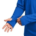 thumbnail image 6 of cfhntfmh Mens Long Sleeve Workout Shirts with Thumb Holes Casual Base Layer Athletic Running Gym Hiking Shirts(Dark Blue, Large), 6 of 7