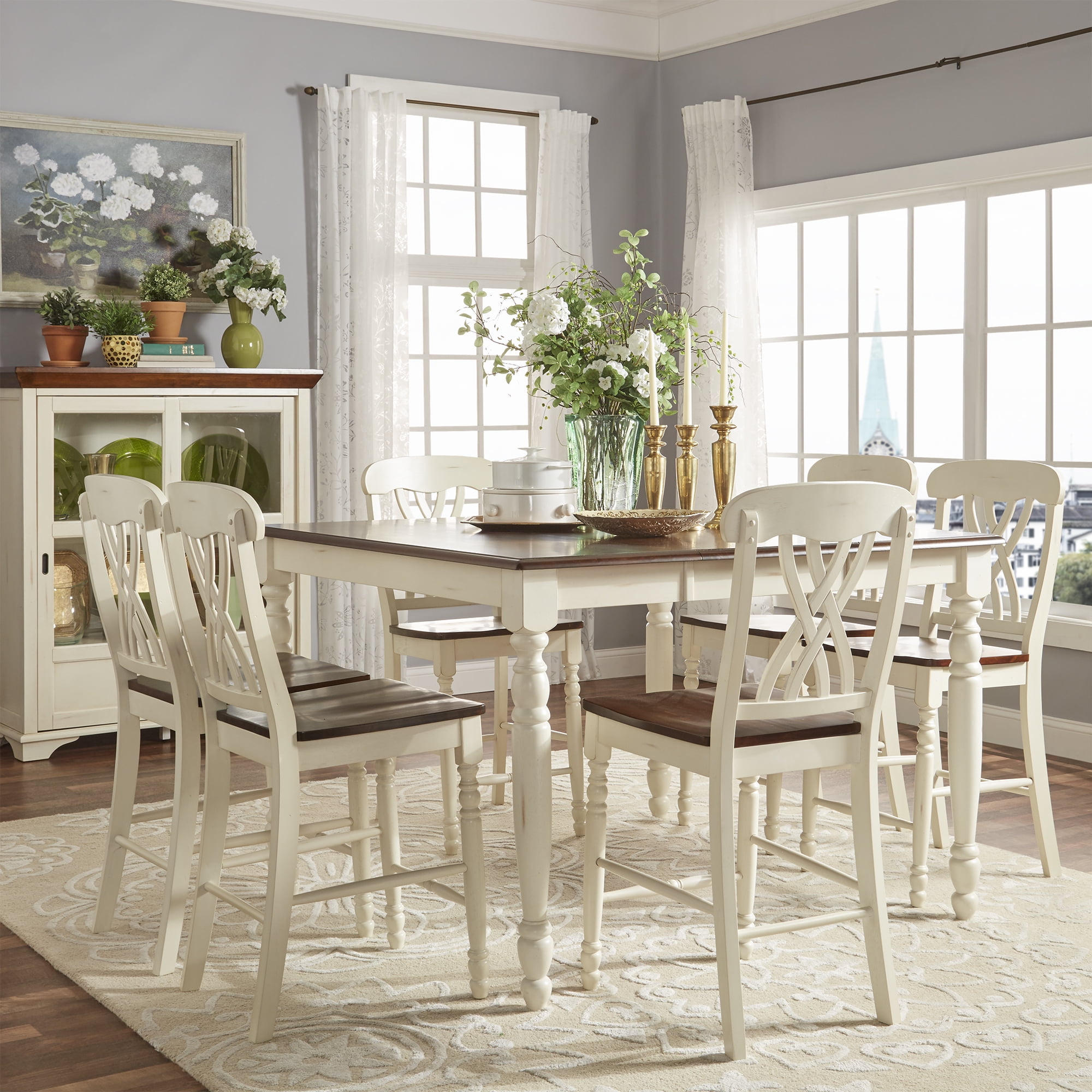 7 Piece Counter Height Dining Set, 50 8217 S Dining Room Sets