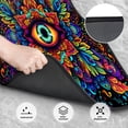 thumbnail image 3 of Cauagu Vibrant Psychedelic Eye Pattern Car Floor Mat Set of 4,Car Carpet Mats Car Mats with Anti-Slip Backing & Driver Heel Pad Universal Fit for Cars/Trucks/SUV/Vans, 3 of 6