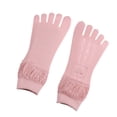 thumbnail image 2 of 3 Pairs Invisible Five Fingers Socks Sexy Fashion Hollow Breathable Soft No Show Socks for Women Pink, 2 of 7