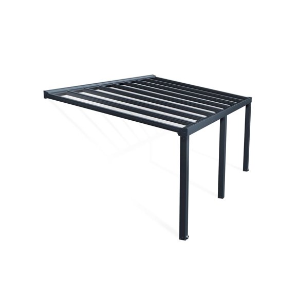 CANOPIA by PALRAM Stockholm Ensemble de couverture de patio de 11 pi x 19 pi - Gris