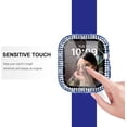 thumbnail image 2 of Étui 42mm Compatible avec Apple Watch avec Protecteur d'Écran, Étui de Protection Bling Diamond Compatible avec Apple Watch Series 3/2/1, 42mm, Bleu, 2 of 5