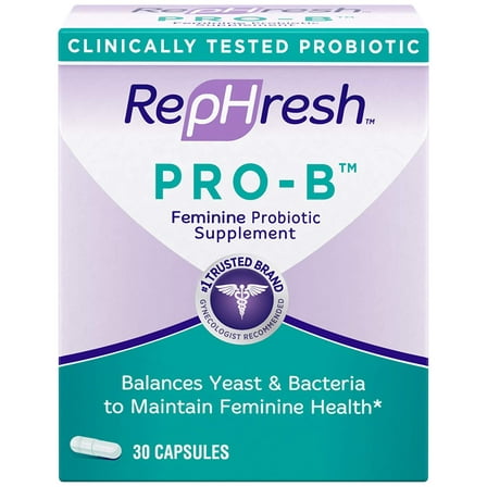 RepHresh Pro-B Probiotic Supplement for Women, 30 Oral Capsules