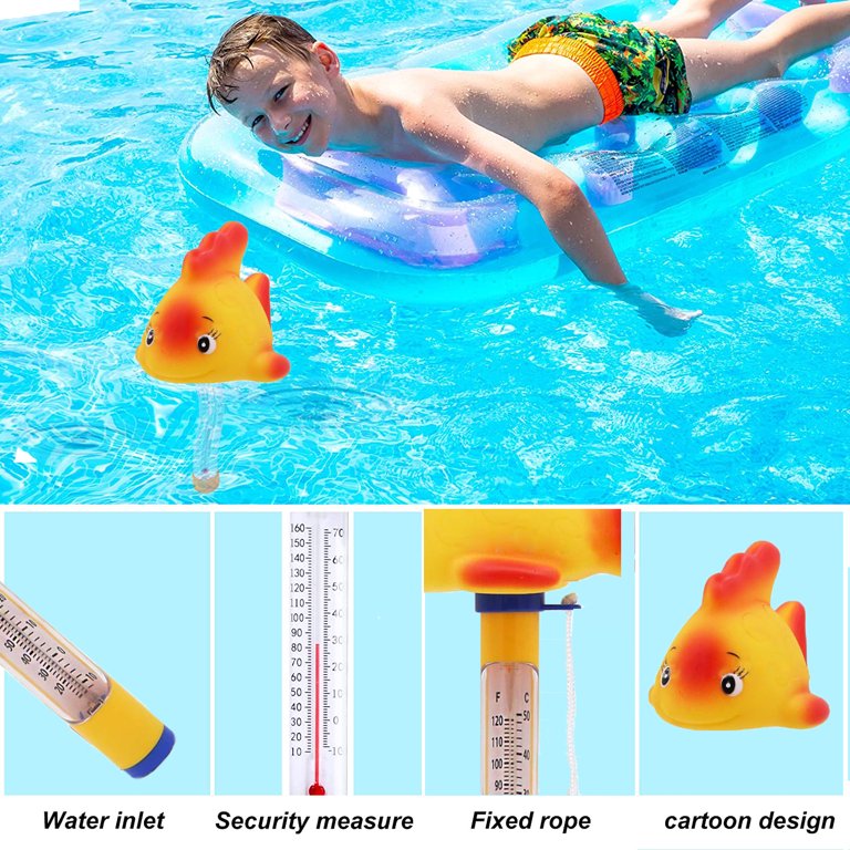 Large Pool Float Water Temperature Thermometer With Rope