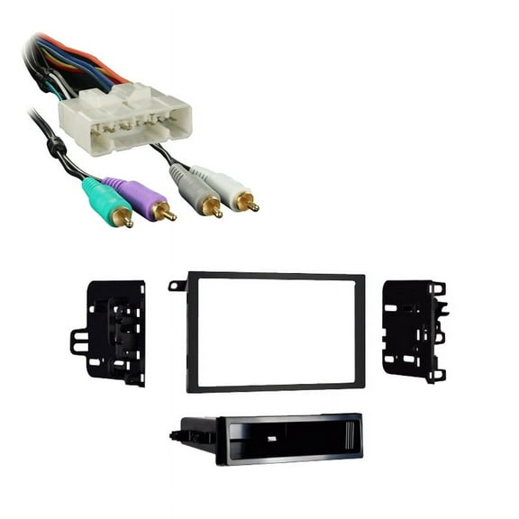 Fits Isuzu Rodeo 02-03 w/ External OE Double DIN Stereo Harness Radio Dash Kit