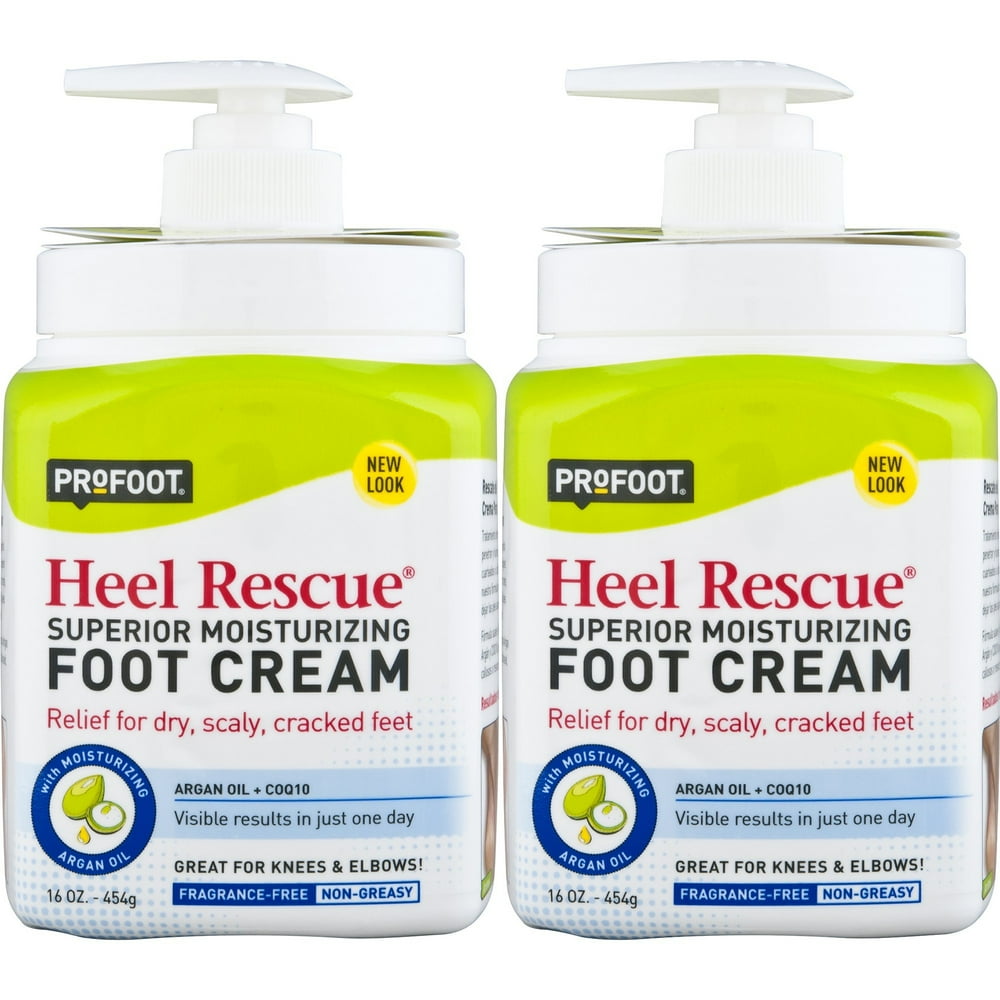 ProFoot Heel Rescue Foot Cream 16 Ounce Bottle, 2 Pack, for Cracked