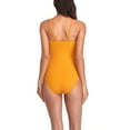 thumbnail image 4 of Traje de baño de una pieza con cuello en V, Color puro, espalda descubierta, correa transpirable, traje de baño para mujer para playa, piscina, Spa y baño, 4 of 6