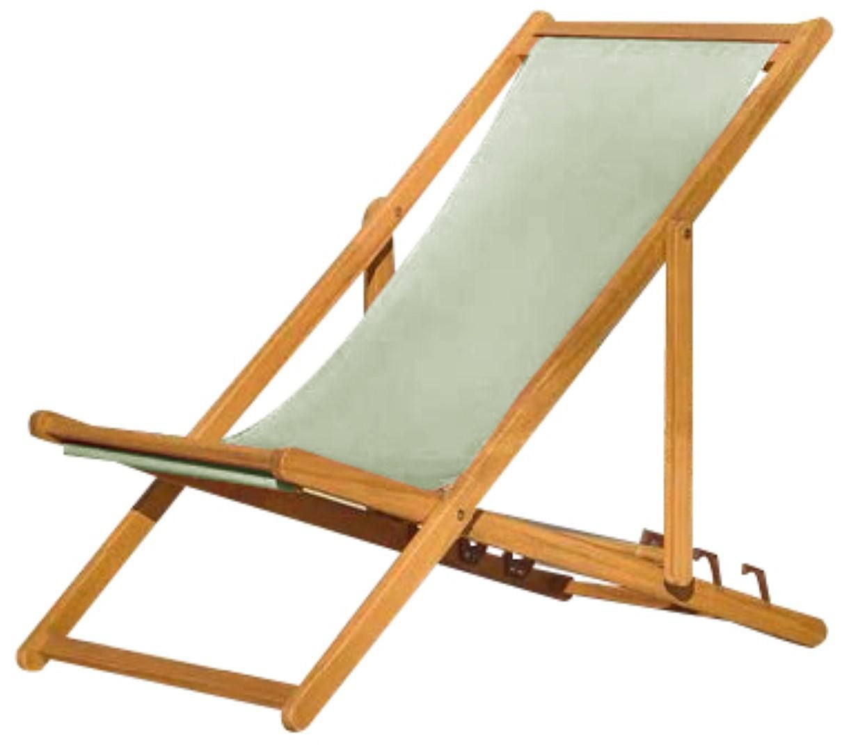F.Corriveau International outdoor deck chair with cushion