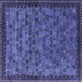 thumbnail image 1 of Ahgly Company Indoor Square Oriental Blue Industrial Area Rugs, 5' Square, 1 of 4