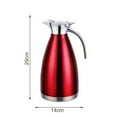 thumbnail image 4 of Botella Térmica De Acero Inoxidable Para Café, Té, Jarra, 2L, Doble Pared, Termos Aislados Al Vacío, Termo De Viaje, Jarra, Tetera, Tetera Scienceny HA022901-00, 4 of 7