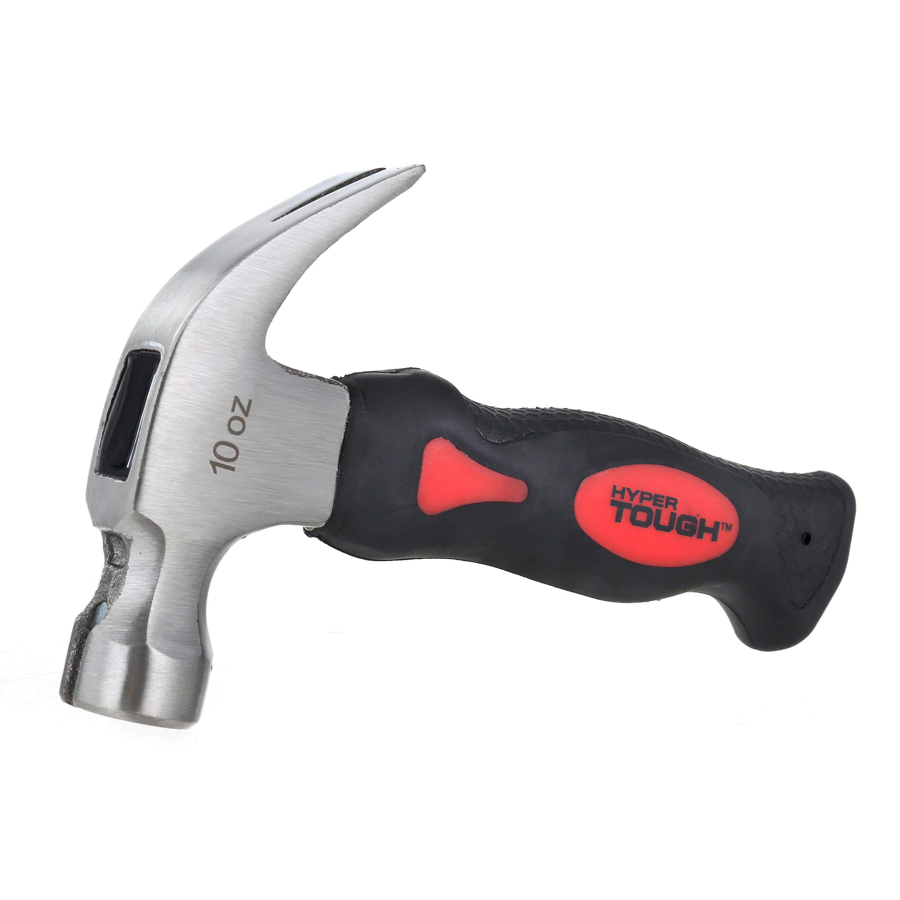 Hyper Tough TH20178J 10 Ounce Stubby Claw Hammer With Soft Grip 