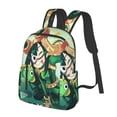 thumbnail image 2 of My Hero Academia Tsuyu Asui Bag Lightweight Backpack Simple Daypack Casual Compact Rucksack Leisure Travel Backpack, 2 of 9