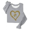 thumbnail image 5 of Zedker St. Patrick's Day Sweatshirts for Women Irish Shamrock Love Heart Printed Pullover Long Sleeve Crew Neck Shirts, 5 of 5