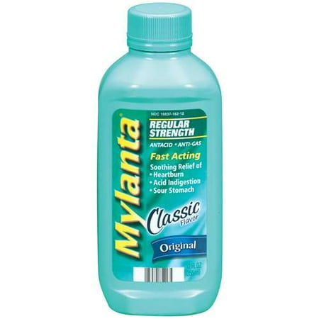 Mylanta Regular Strength Antacid Anti-Gas Original Flavor Liquid, 12 Fl. Oz.