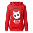 thumbnail image 2 of SweatshirtCatLoversHoodieKangarooDogPetPawPulloversCuddlePouchSweatshirtPocketAnimalEarHooded, 2 of 3