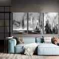 thumbnail image 2 of wall26 3 Panel Canvas Wall Art Black and White Abstract Pictures Home Wall Decorations for Bedroom Living Room Paintings Canvas Prints Framed - 16"x24" x 3 Panels, 2 of 4