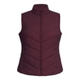 thumbnail image 1 of Chaleco George para Mujer, Acolchado Costuras Chevron Vino Talla G, 1 of 4