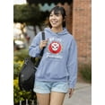 thumbnail image 2 of Fox Mask Brave Fearless Hoodie Women -Image by Shutterstock, Female x-Large, 2 of 4