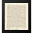 thumbnail image 2 of USGS 12x13 Black Modern Framed Museum Art Print Titled - East Causey New Mexico Quad - USGS 1970, 2 of 5