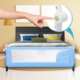 thumbnail image 4 of Mesh Safety Baby Bed Rails, 70 Inches, Blue, 2 Pack, 4 of 16