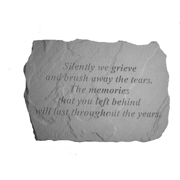 Silently We Grieve... Memorial Garden Stone