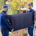 thumbnail image 2 of 12 Moving Packing Blankets 80 x 72 Inches (35 lb/dz) Heavy Duty Moving Pads for Protecting Furniture Professional Quilted Shipping Furniture Pads (Dark Blue 12PCS), 2 of 9