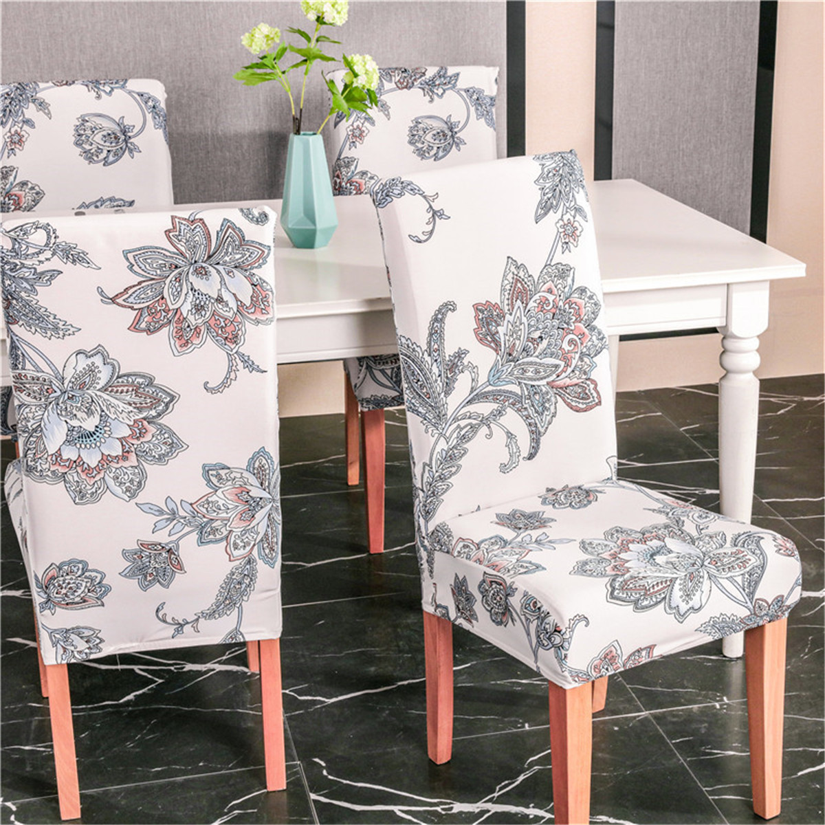 1Pcs Dining Chair Cover Seat Protector Super Fit Slipcover Stretch